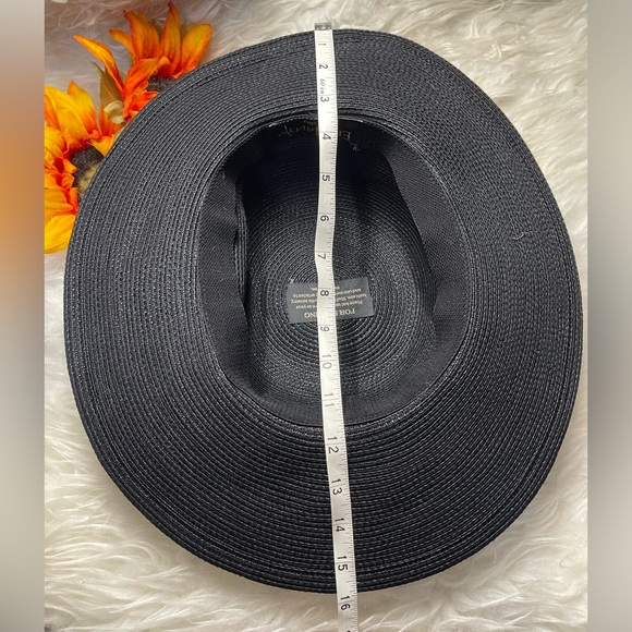 🌺 Eric Javits black straw hat 🌺 - Picture 8 of 9